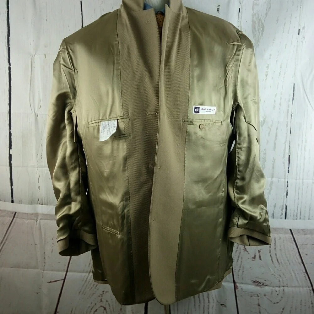 Bachrach 3 Button Suit Blazer Sports Coat 44R